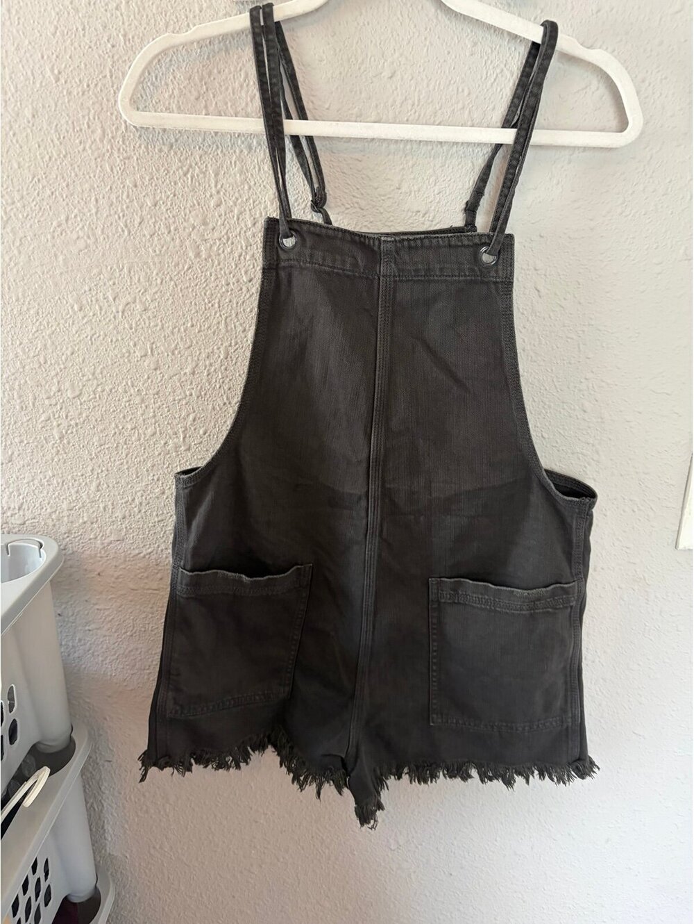 Aerie grey denim romper size S